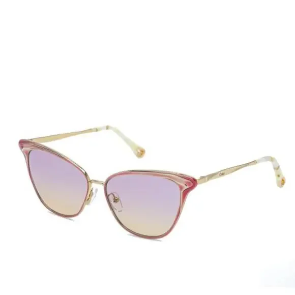 NWT Chloé Women'sFelicy Cat-Eye Metal Frame Sunglasses